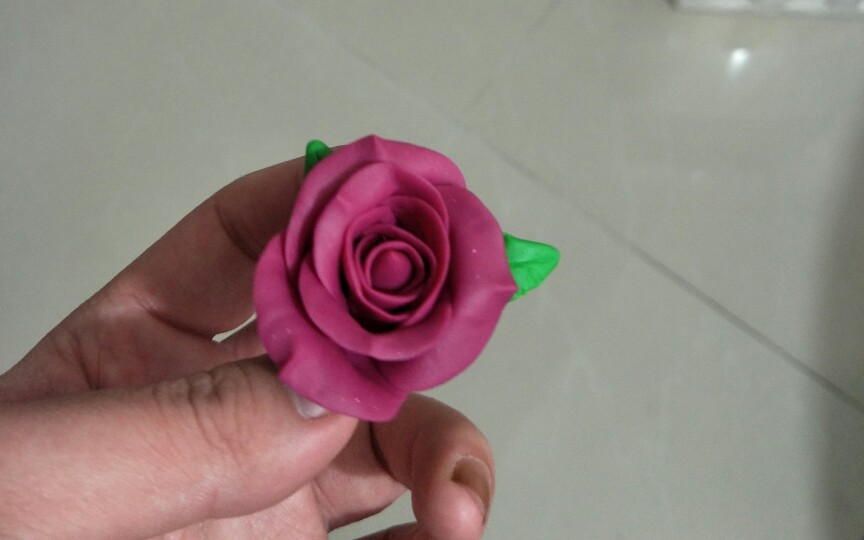 面塑玫瑰花的制作过程图片