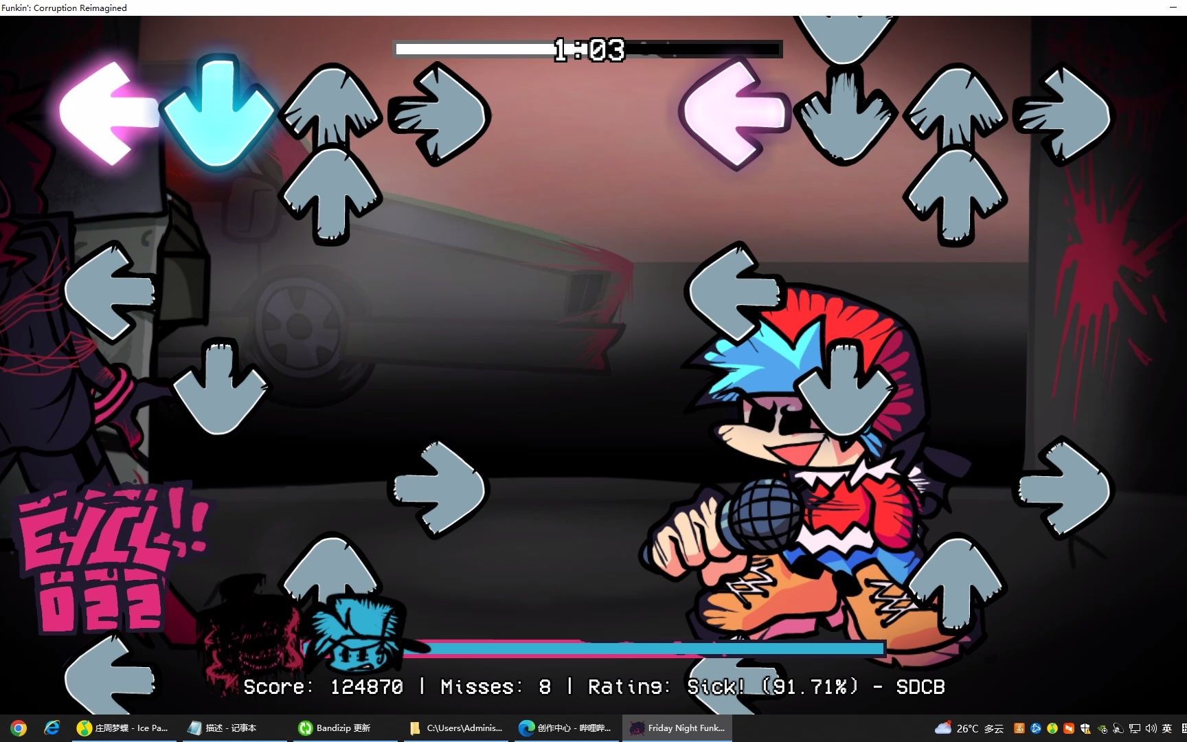 【fnf腐化重构版v4】boyfriend周通关