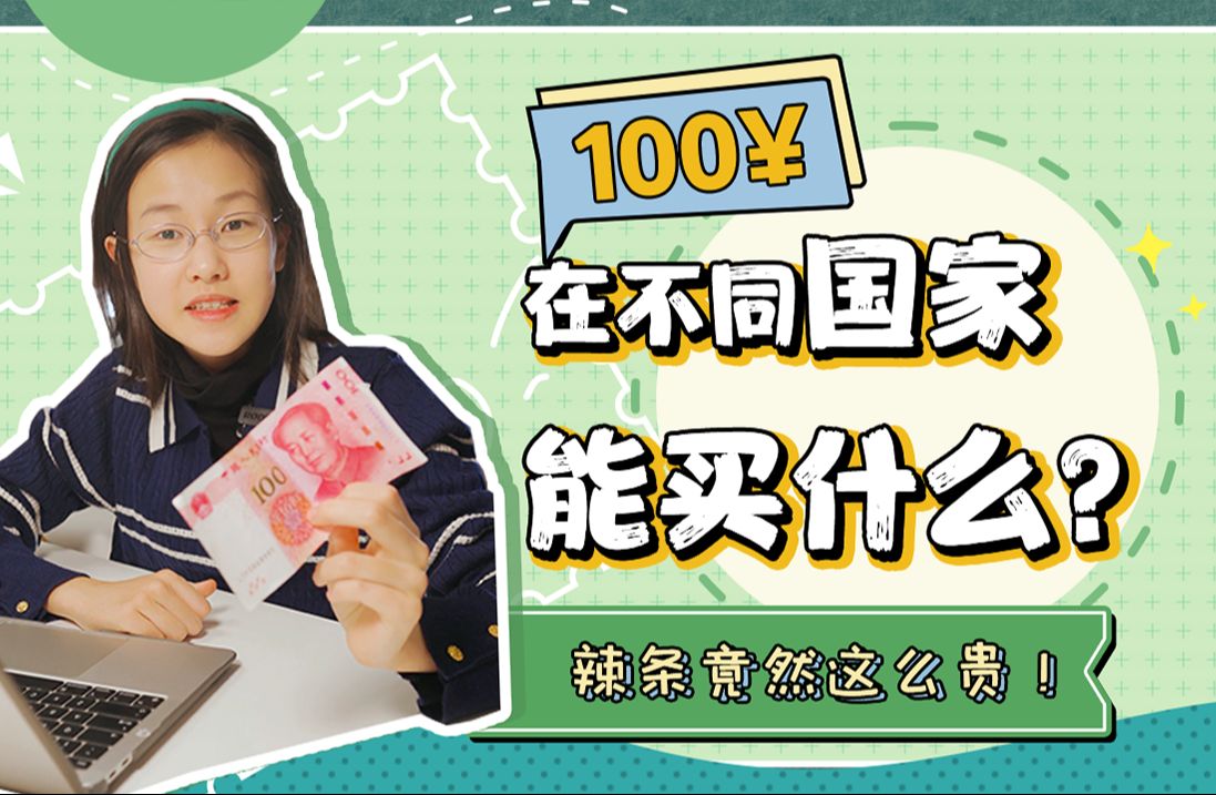 100元在各个国家的购买力,差距竟然这么大!哔哩哔哩bilibili