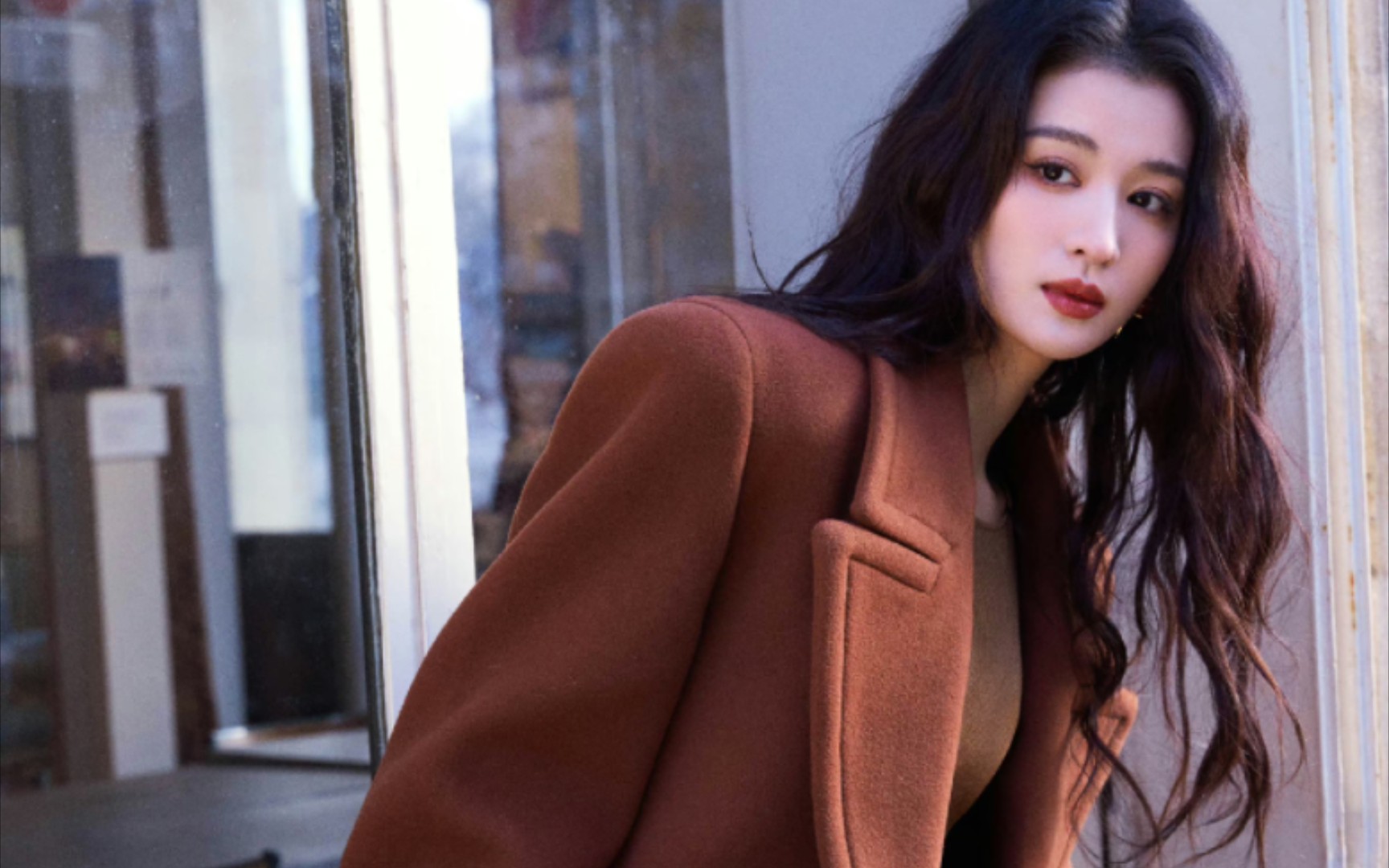 【王楚然】驼色大衣