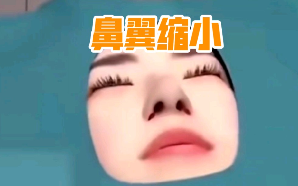 3D动画体验鼻翼缩小术!哔哩哔哩bilibili