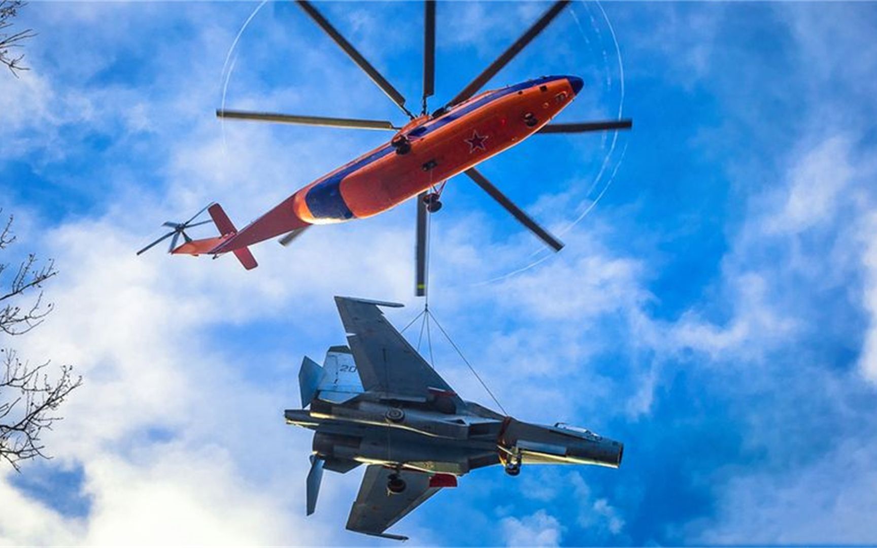 世界最大最重直升机米-26,全球现在有20多架,中国现在有4架