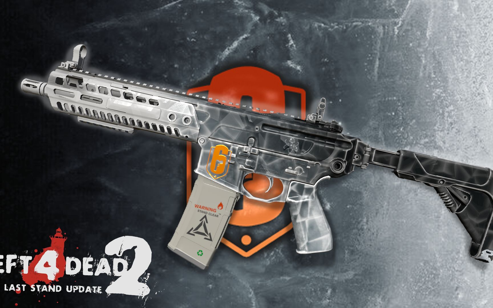 【left 4 dead 2】求生之路2:彩虹六号-冰河系列皮肤(仿制)-替换m16