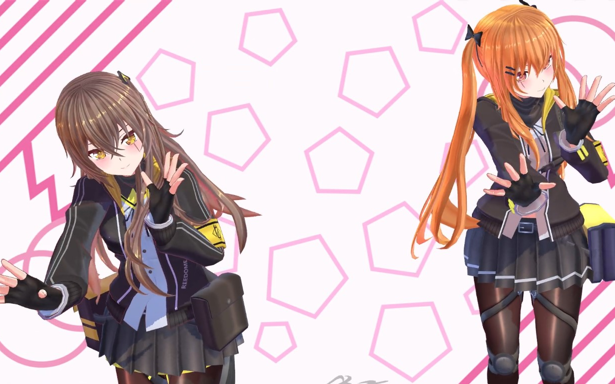 [少女前线/mmd]ump姐妹花的恋舞time78