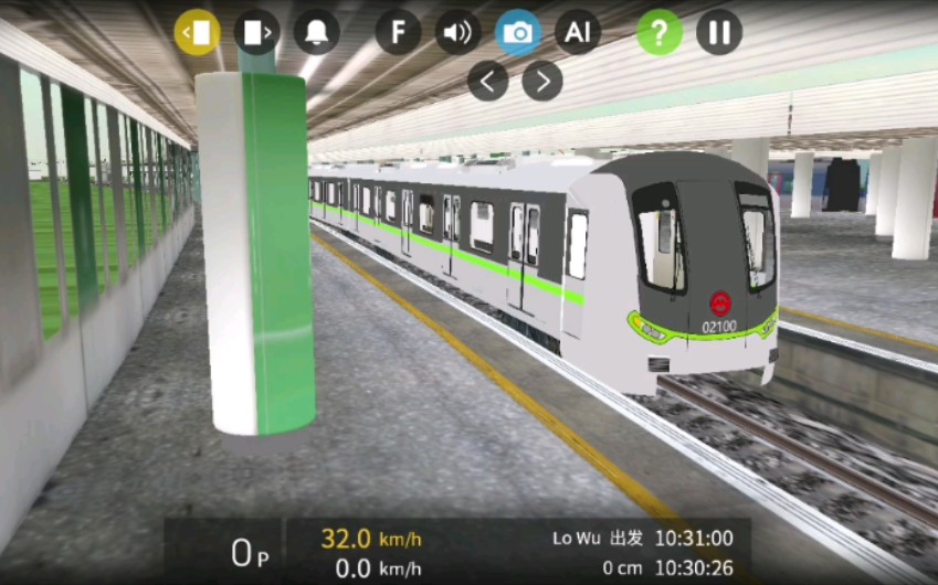 hmmsim上海地铁2号线绿灯侠跑mtr东铁轻轻松松跑120