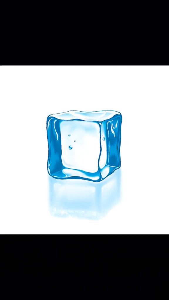 冰块的画法图片