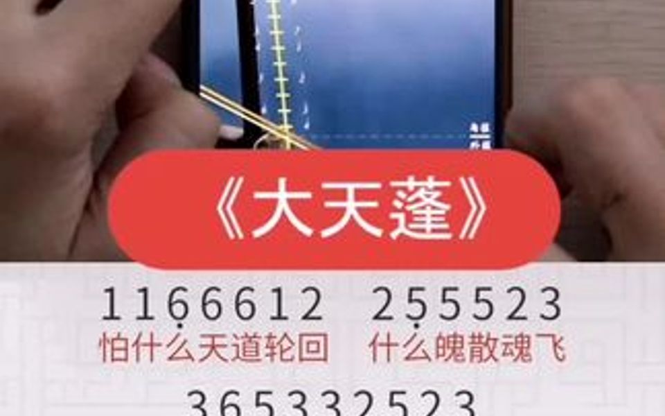 《大天蓬》二胡D调简谱版,怕什么天道轮回哔哩哔哩bilibili