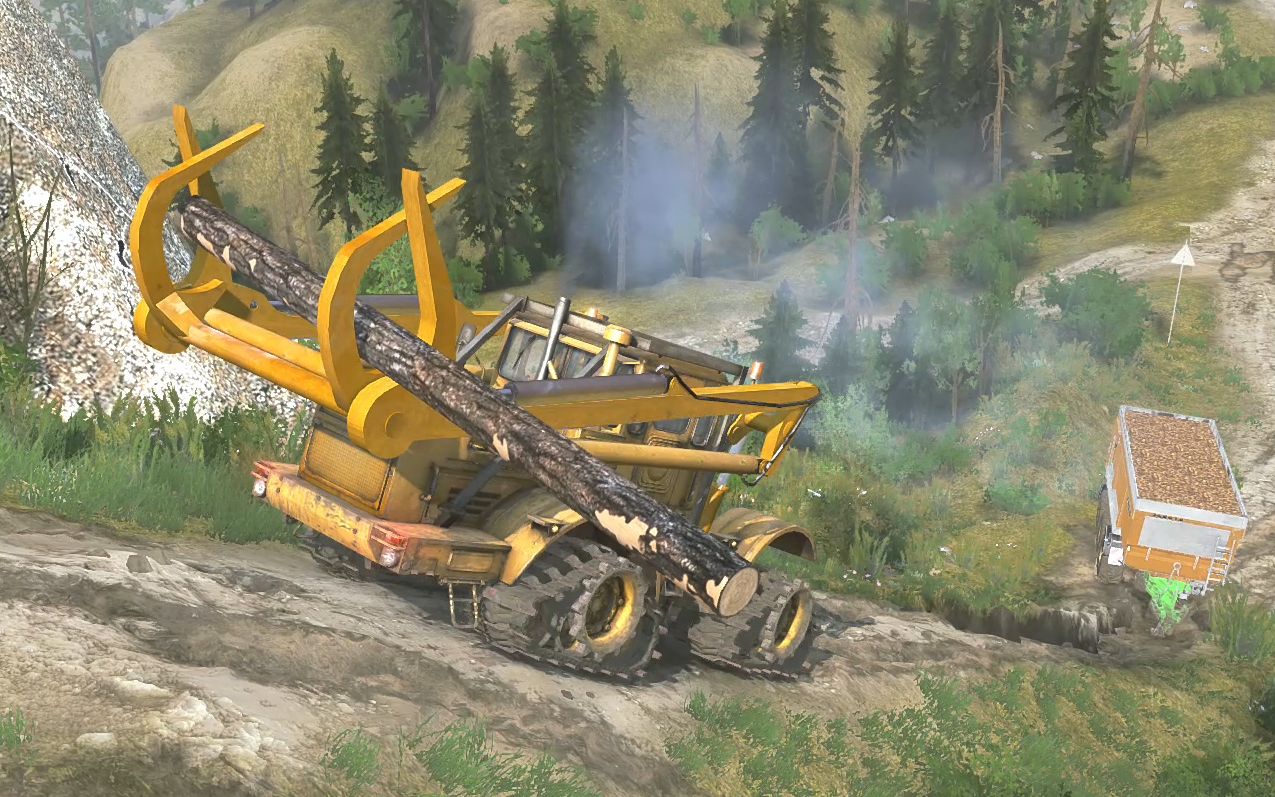 【旋转轮胎mod试玩】履带版k-700负重爬坡失败