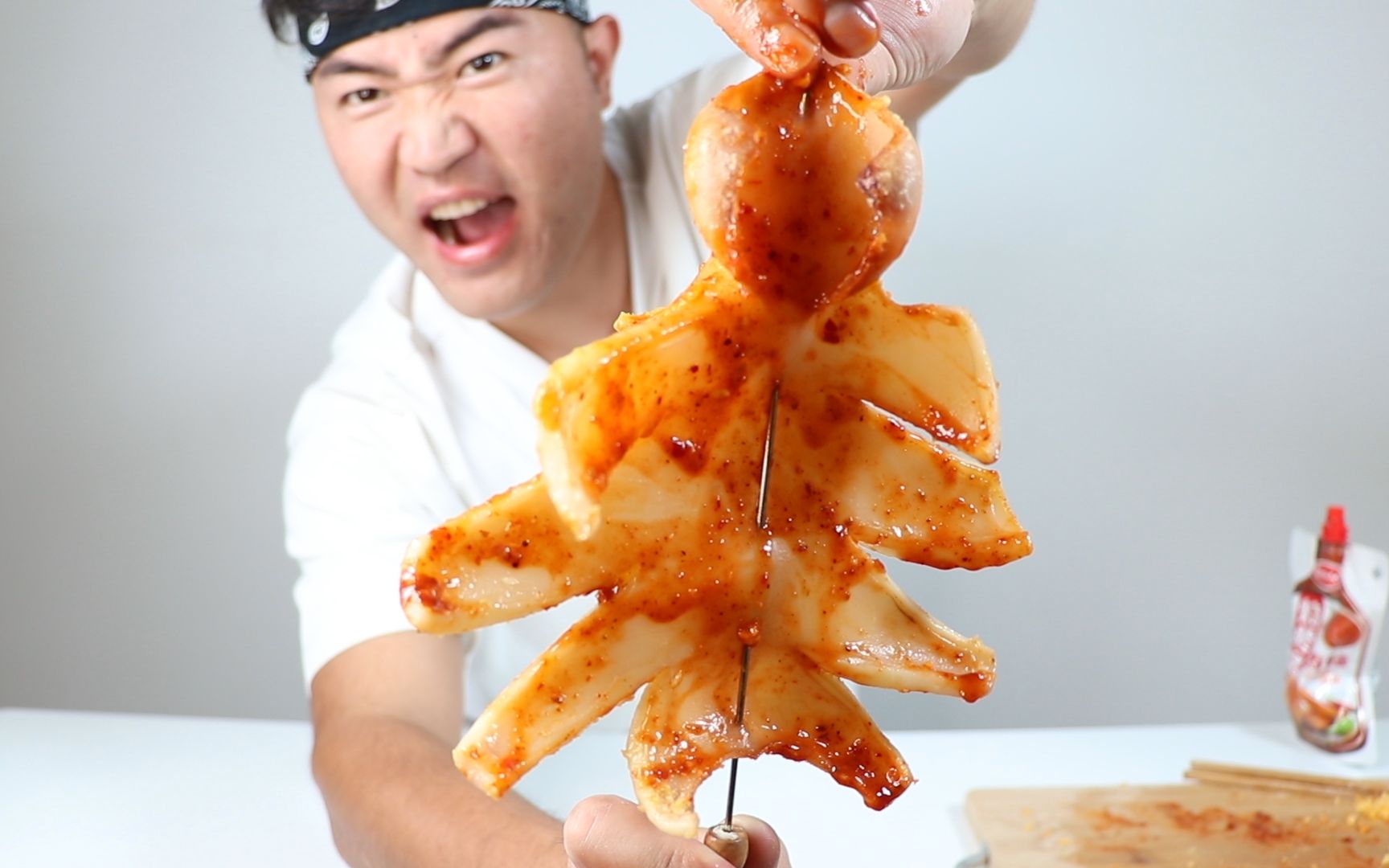 曾火爆全国的愤怒大鱿鱼,原来这么"简单",在家就可以"轻松"制作