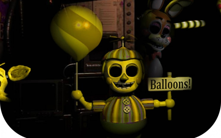 玩具熊的五夜后宫2 桌子下的气球女孩