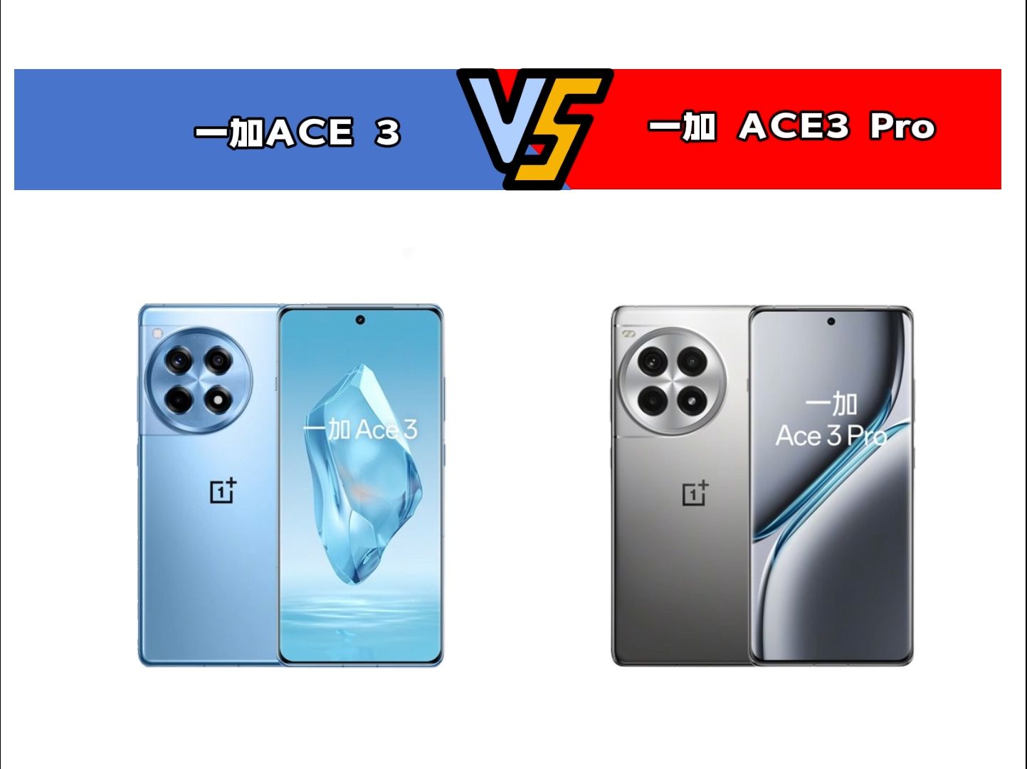 性能怪兽对决:一加ACE3 vs 一加ACE3 Pro参数全方位对比哔哩哔哩bilibili