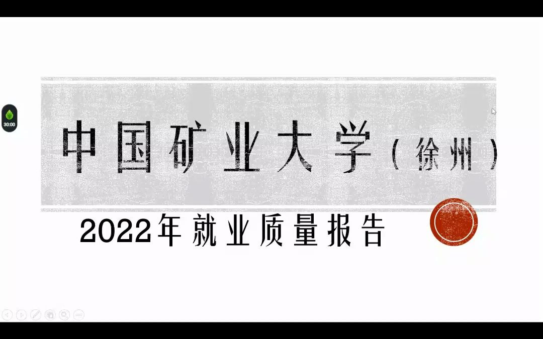 中国矿业大学(徐州)2022年就业质量报告哔哩哔哩bilibili