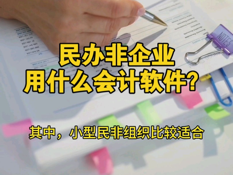 民间非营利组财务软件选什么?民办非企业做账有哪些不同?哔哩哔哩bilibili