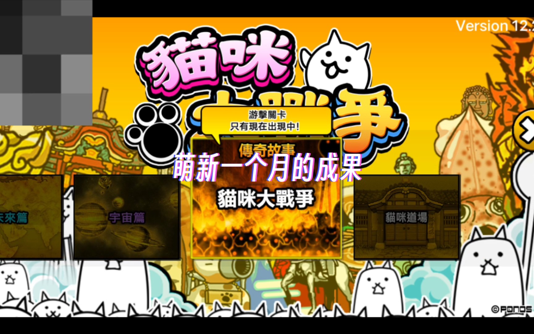 猫战萌新一个月的成果