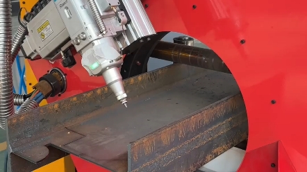 h型钢异型口切割#机械加工 #激光切割机