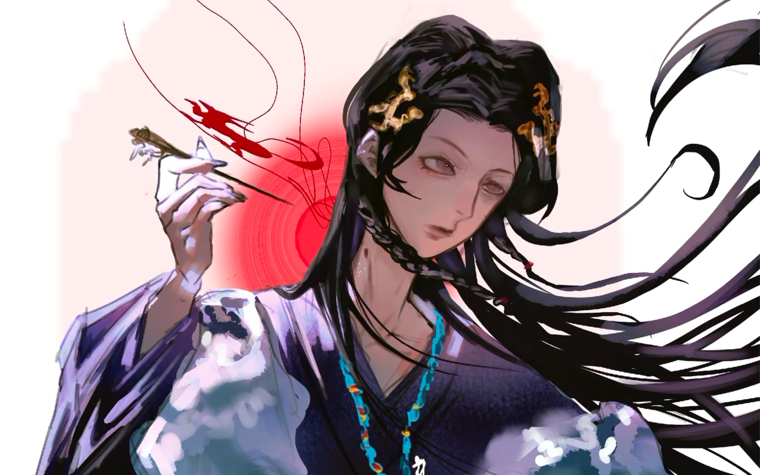 画画过程|封神第一部苏妲己 苏家大小姐最动容瞬间