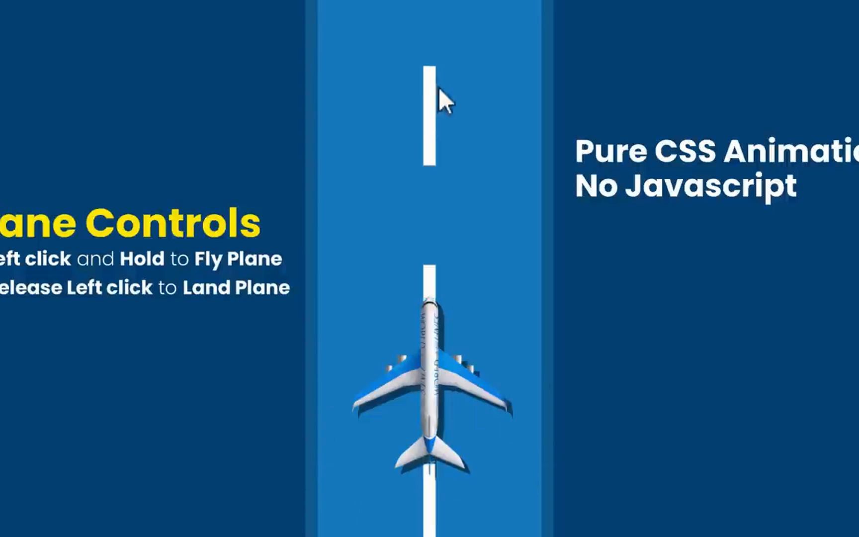 使用html和css实现飞机飞行和着陆与如何使用css制作动画网站