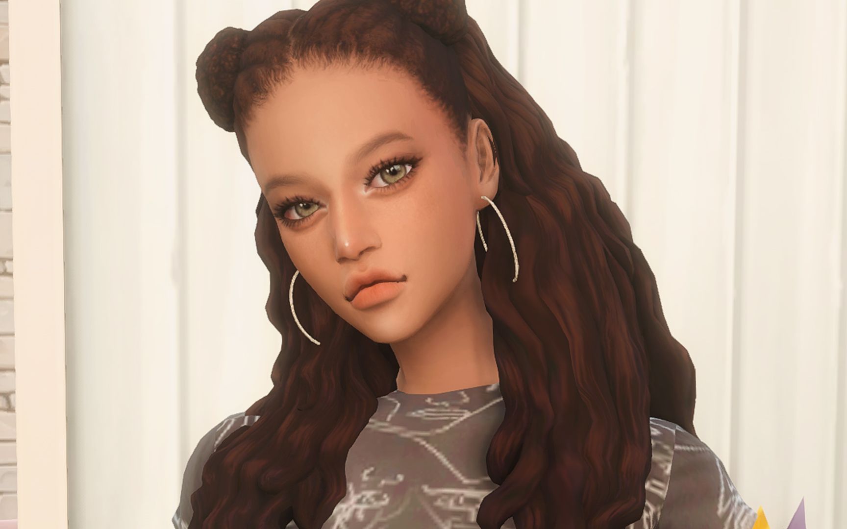 【模拟人生4丨捏人】人物分享丨听说你喜欢黑皮辣妹?