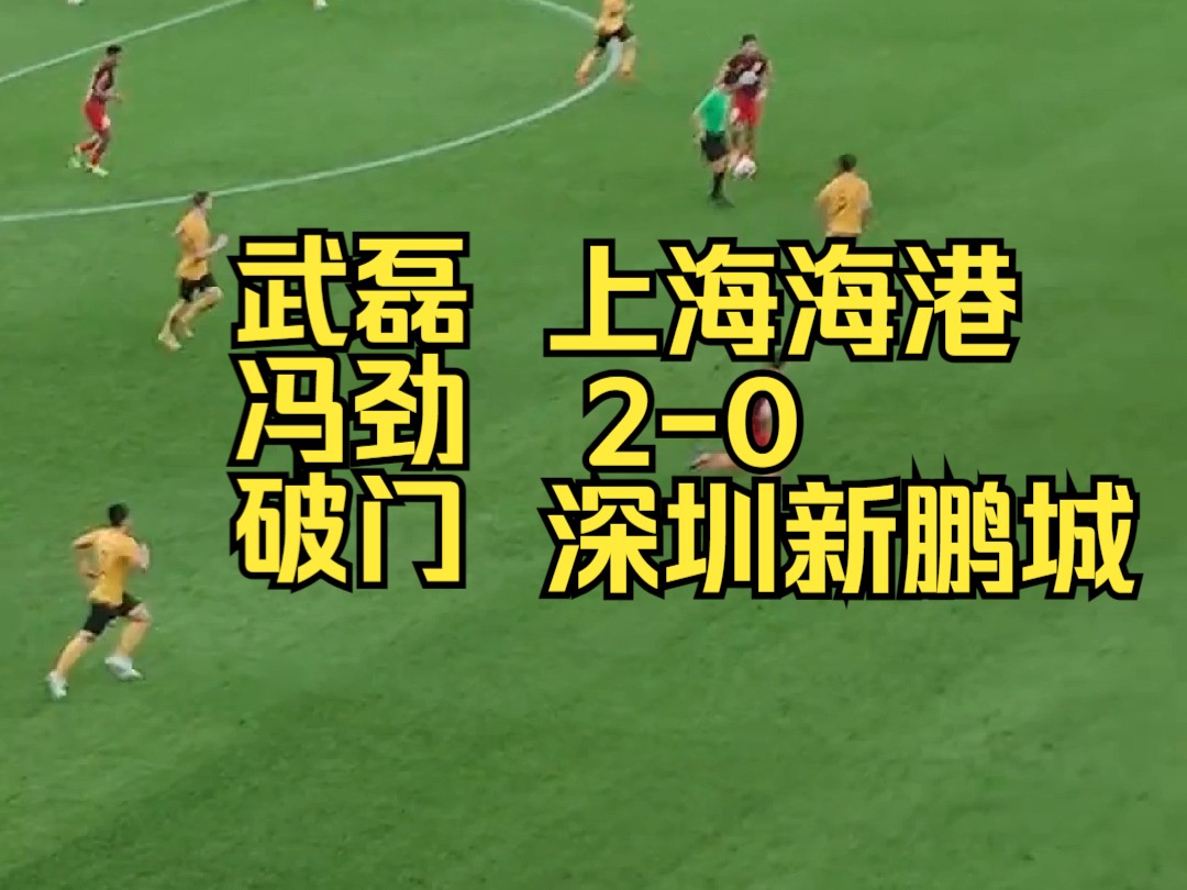 【中超】武磊、冯劲破门 上海海港20深圳新鹏城哔哩哔哩bilibili