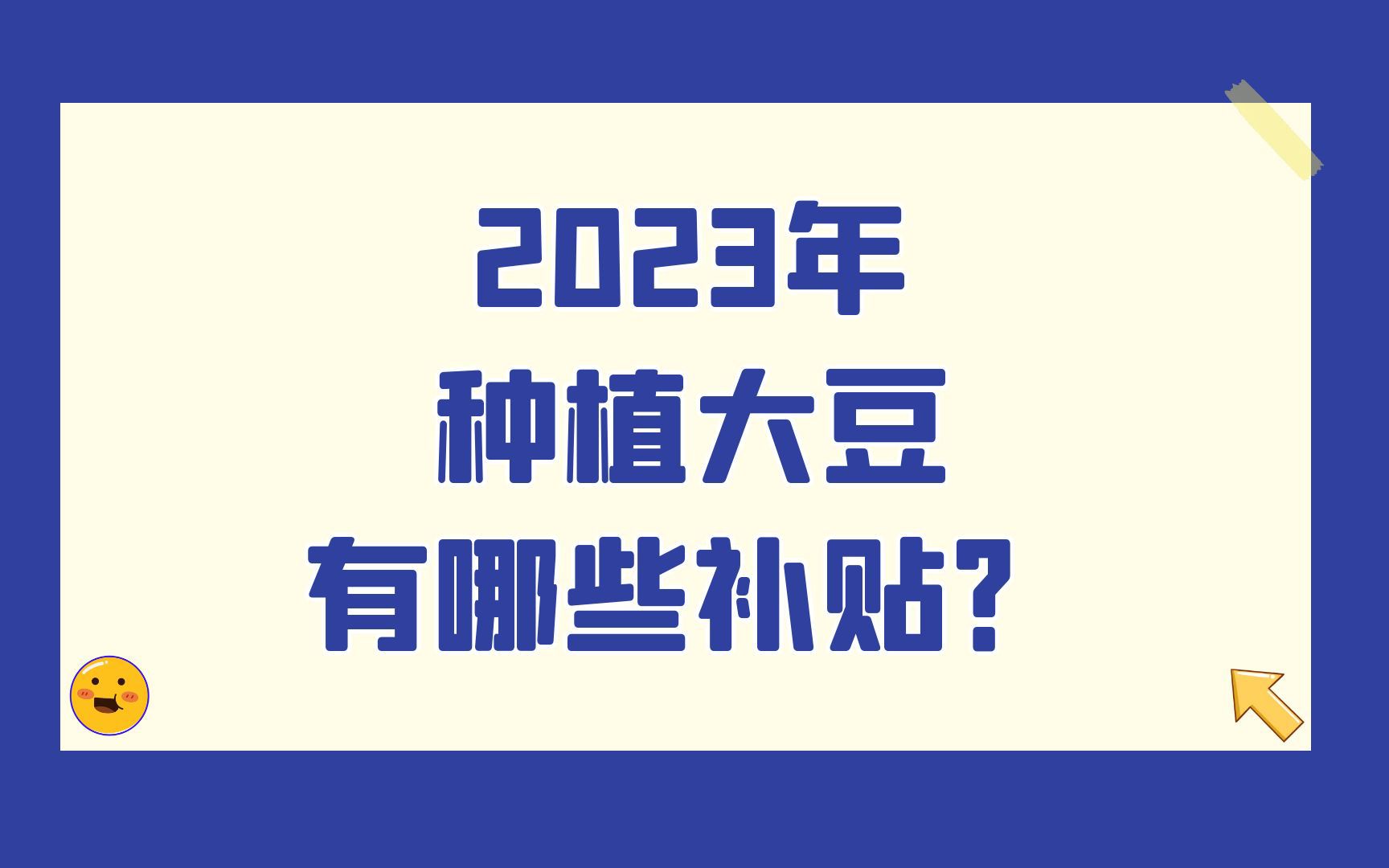 2023年种植大豆有哪些补贴?哔哩哔哩bilibili