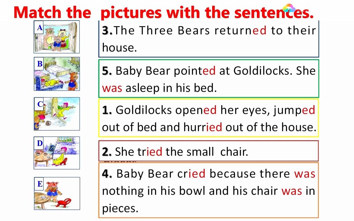 [图]外研版初一七年级下册第八模块Module 8 Story time Unit 2 Goldilocks hurried out of the house. 第1