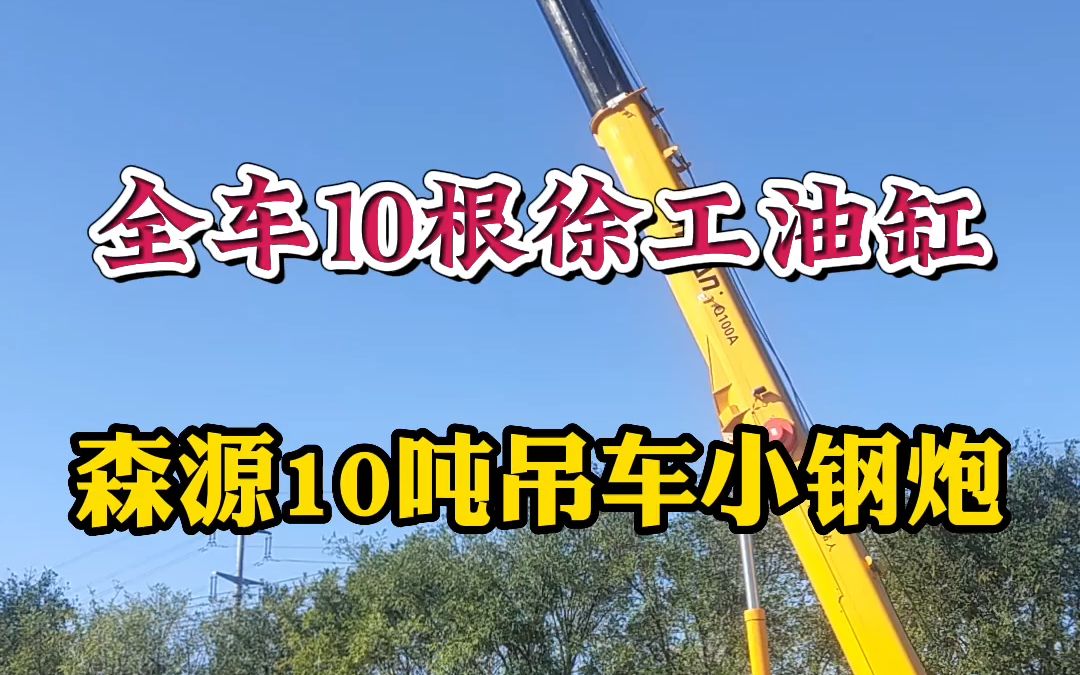 全车10根液压油缸.小吊车就是好用