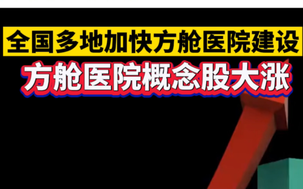 全国多地加快方舱医院建设,方舱医院概念股大涨哔哩哔哩bilibili