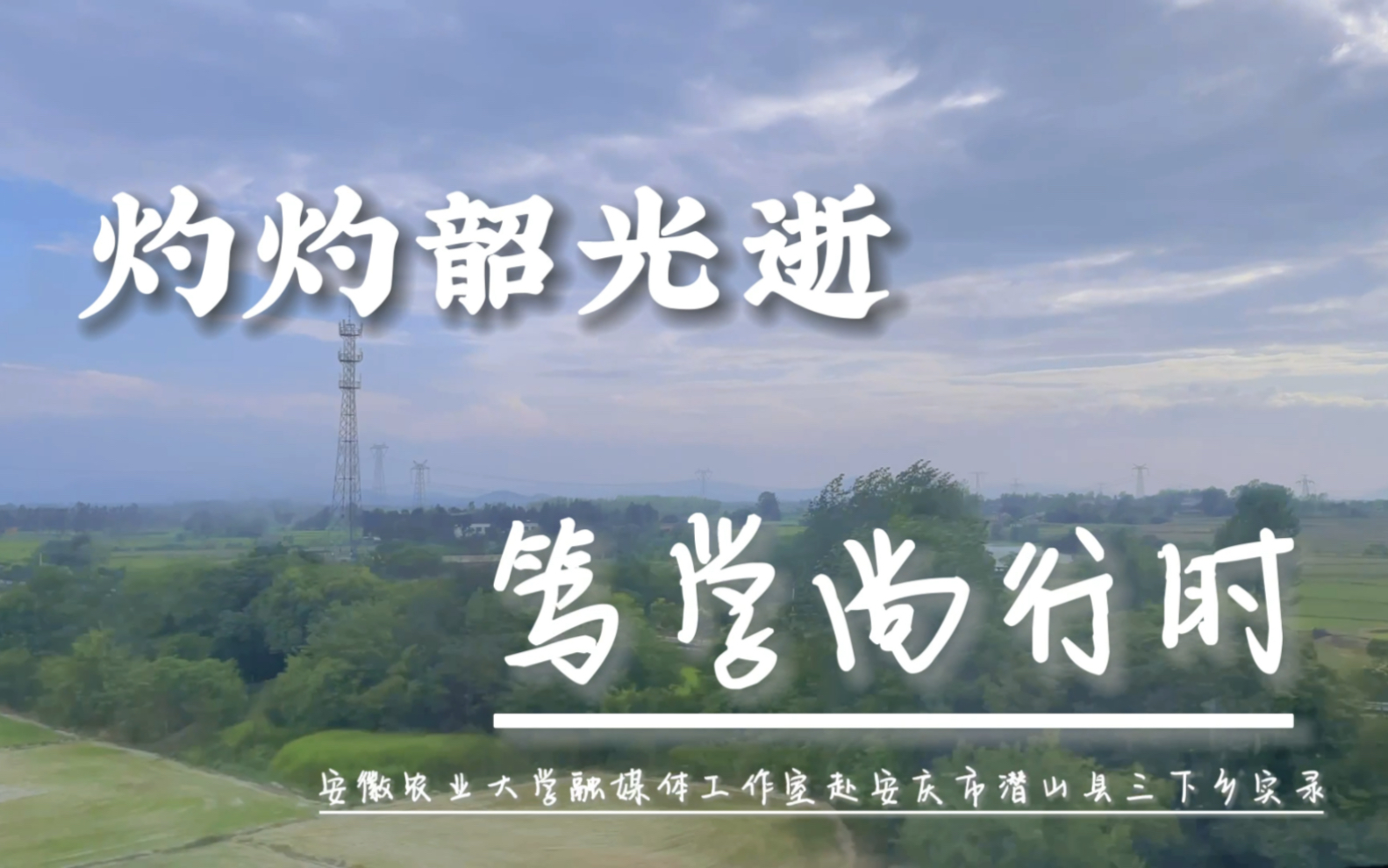 暑假纪行|安徽农业大学融媒体工作室 2022年赴安庆市潜山县天柱山镇实践活动哔哩哔哩bilibili