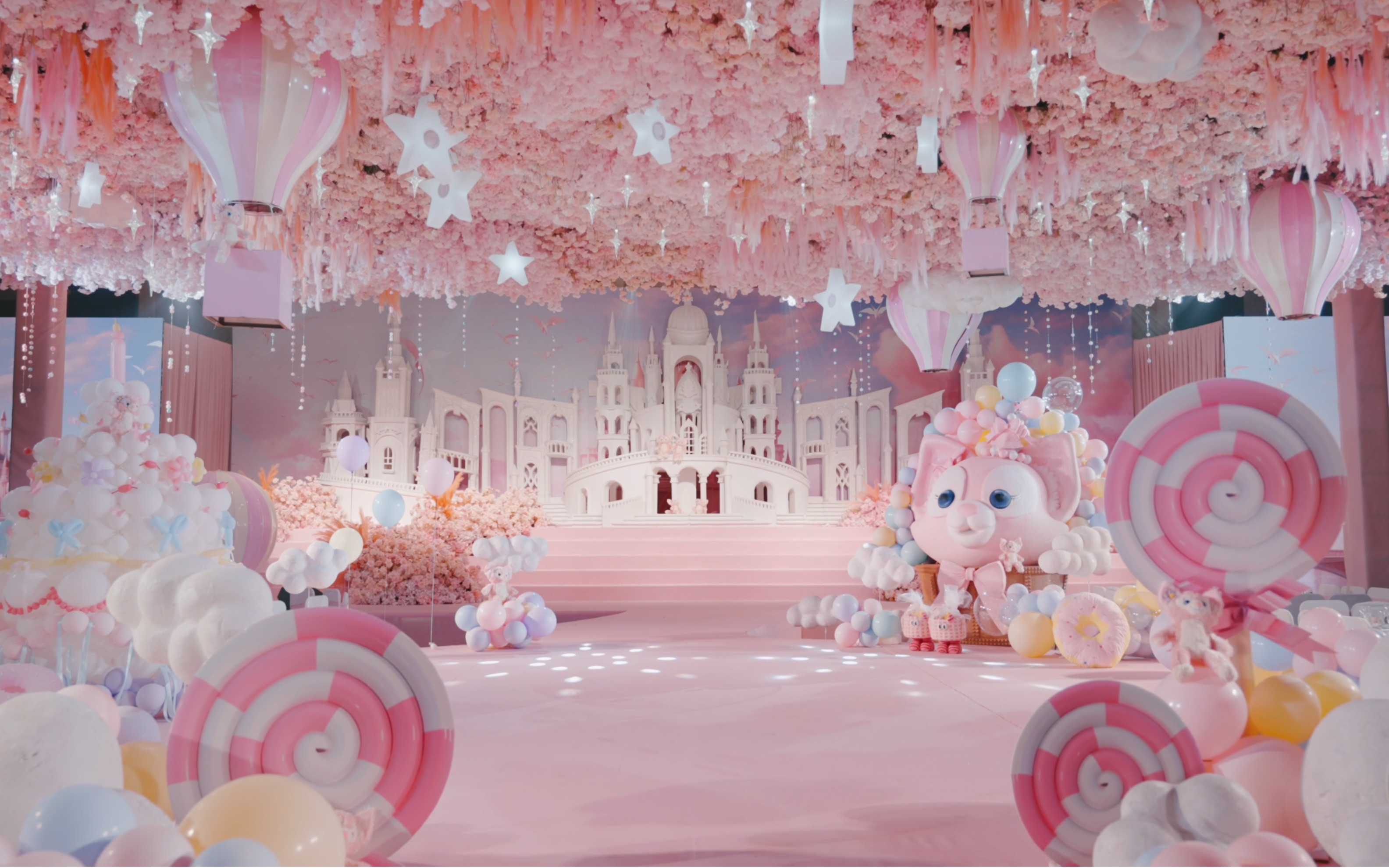 宝宝百日宴布置,小西瓜人生中的第一场仪式,粉粉嫩嫩嘟