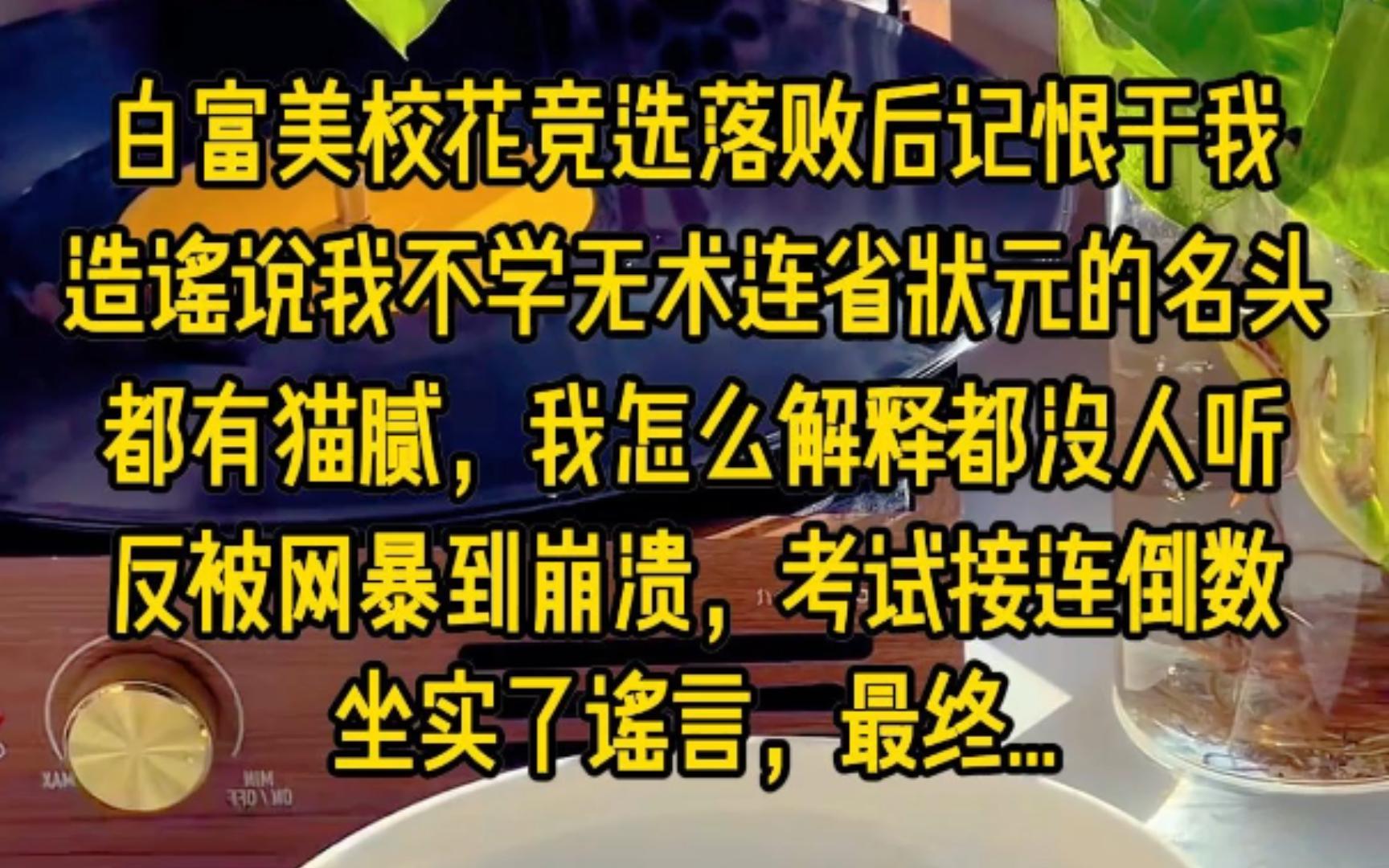 白富美校花竞选落败后记恨于我,临近考试图书馆里玩手机被她逮个正着,当众让我下不来台,说我不学无术连省状元的名头都有猫腻,我怎么解释都没人听...