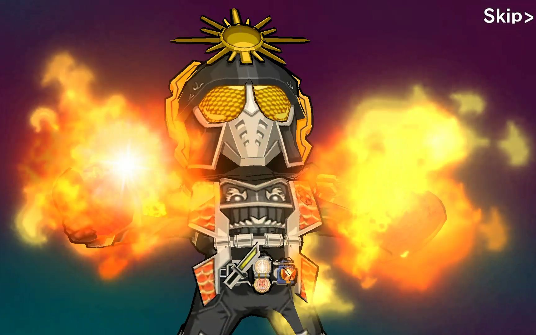 假面骑士战斗突击 knuckle 陈羽栗子形态必杀演示