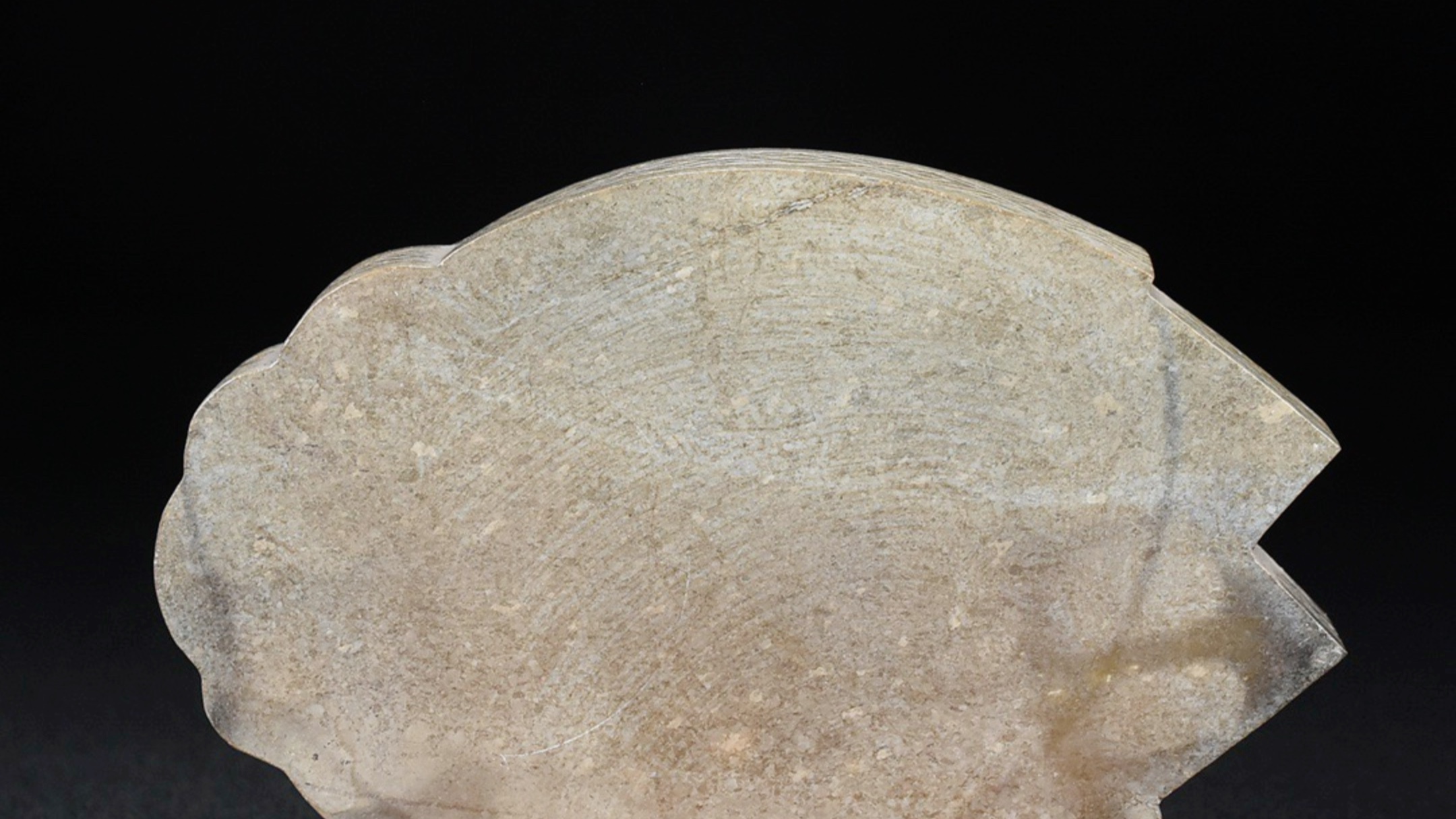 古玉老玉生坑水银沁灰皮沁玉蝉粉盒