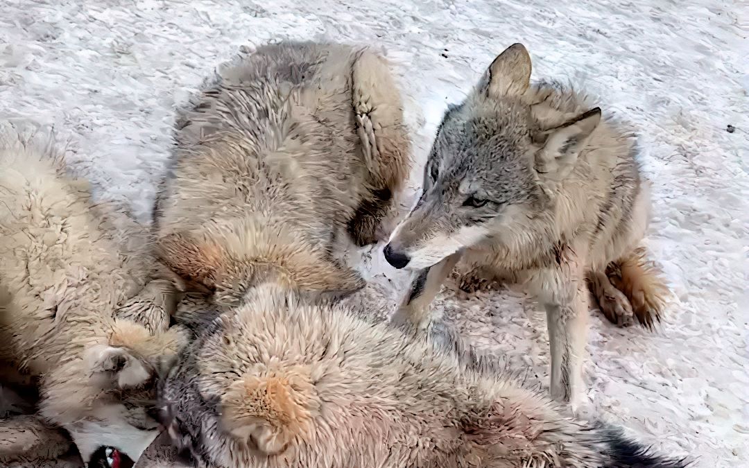 转载21年2月7号我在新疆养狼直播录像