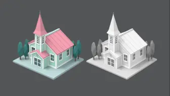 【3dmax场景建模】新手练习场景房子模型搭建，零基础场景建模案例讲解教学。