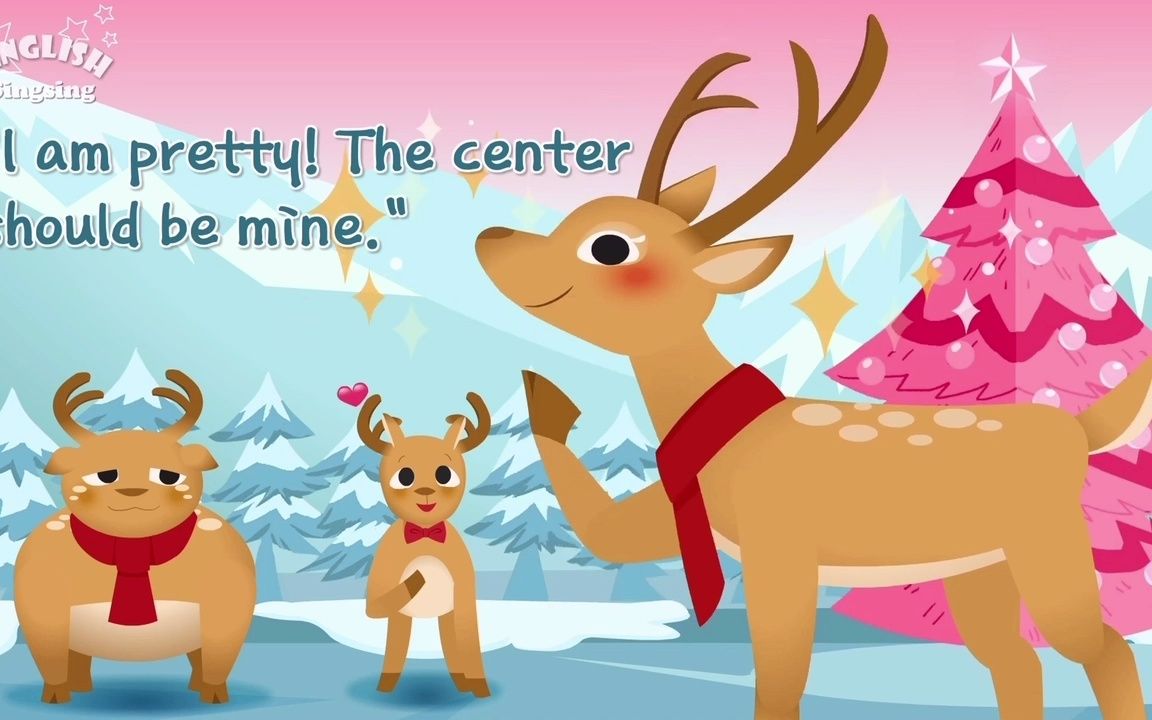 Rudolf the RedNosed Reindeer 红鼻子驯鹿鲁道夫|English Fairy Tale Stories 英文童话故事哔哩哔哩bilibili