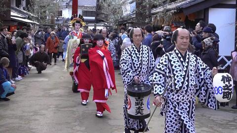 文化 花魁 日本传统文化表演 花魁道中 18年 哔哩哔哩