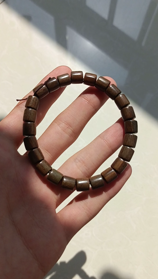 新入的绿檀桶珠和百香籽的第55天