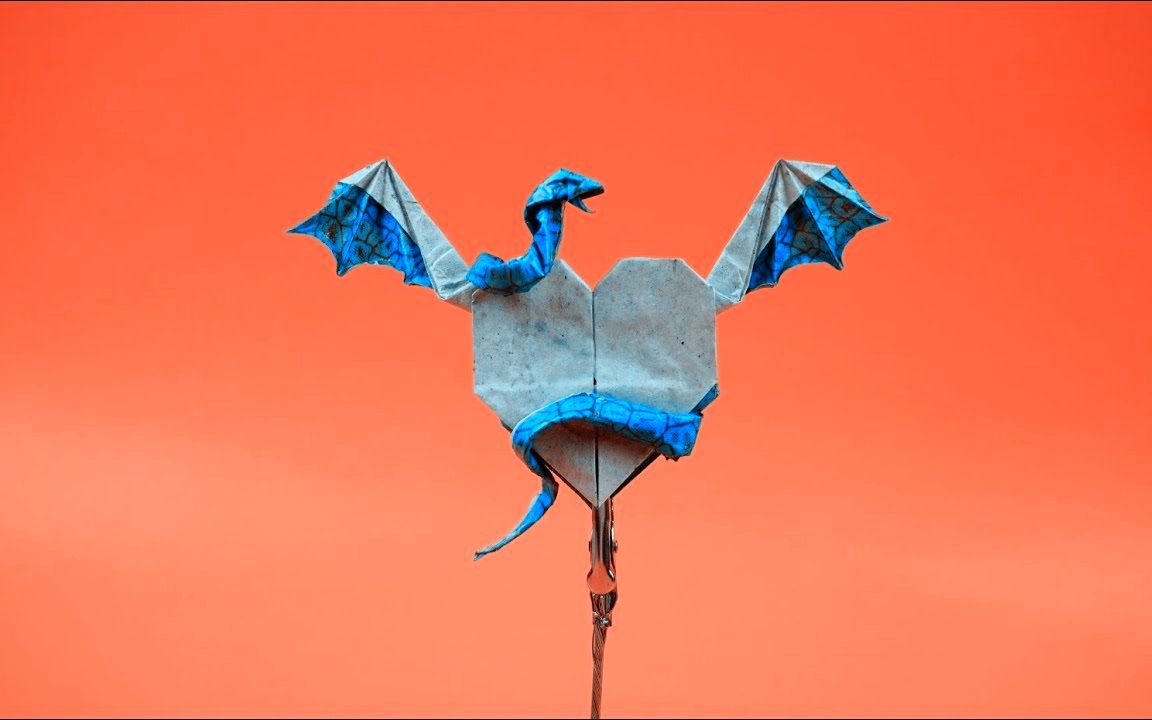 折纸"苍龙之心"!据说它封印了恶龙的灵魂,难怪颜值这么高!