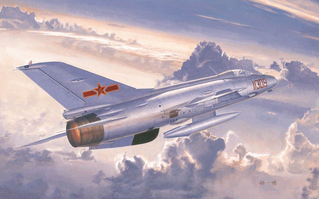 【战争雷霆】战雷秀?歼7ii炸下咬尾的f104s!