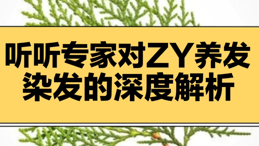 听听专家对中药养发染发的深度解析哔哩哔哩bilibili