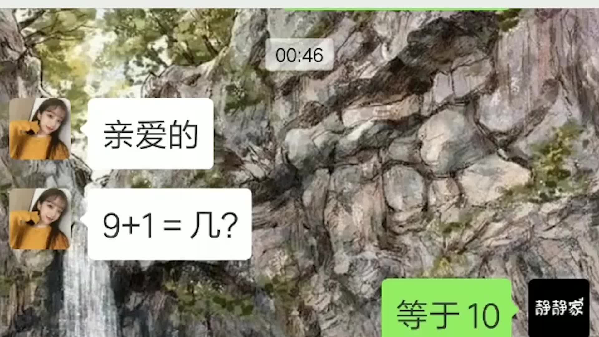 大家评评理,我怎么了,难道九加一不等于十吗?哔哩哔哩bilibili