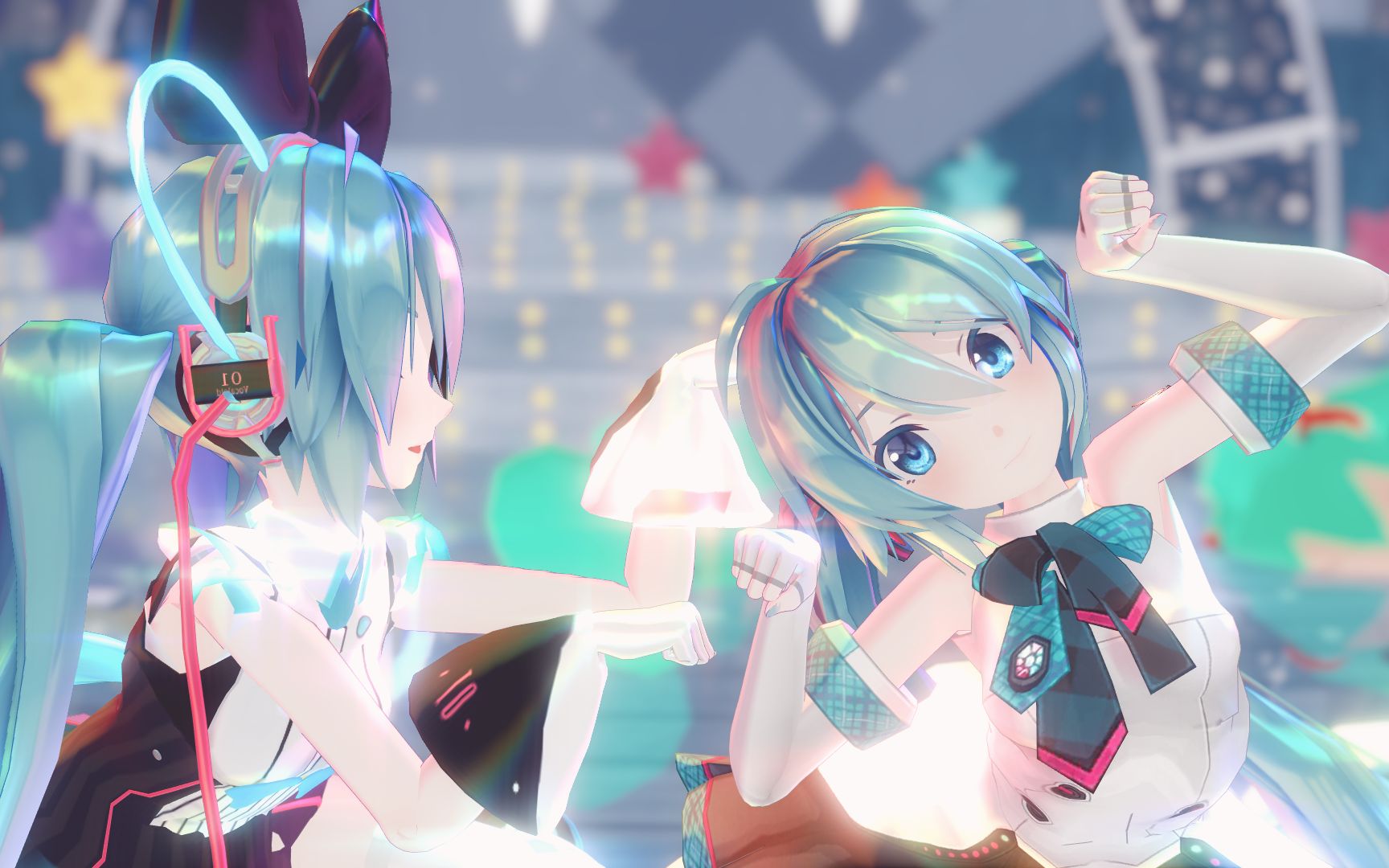 [图]【VOCALOID MMD/初音未来14周年】现在要向孤身一人的你 唱出这首歌！♪（＾∀＾●）ﾉｼ ビバハピ（快乐万岁）