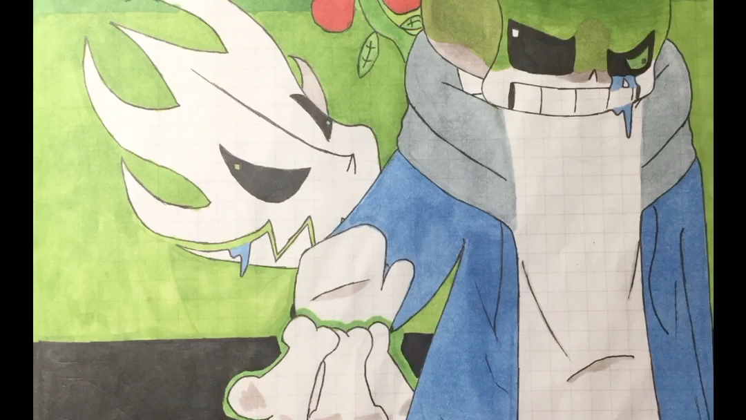 no au-spring sans(新人手绘,不喜勿喷)_哔哩哔哩_bilibili