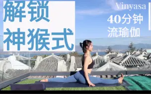 Download Video: 【流瑜伽】40分钟解锁劈叉神猴式 Hanumanasana