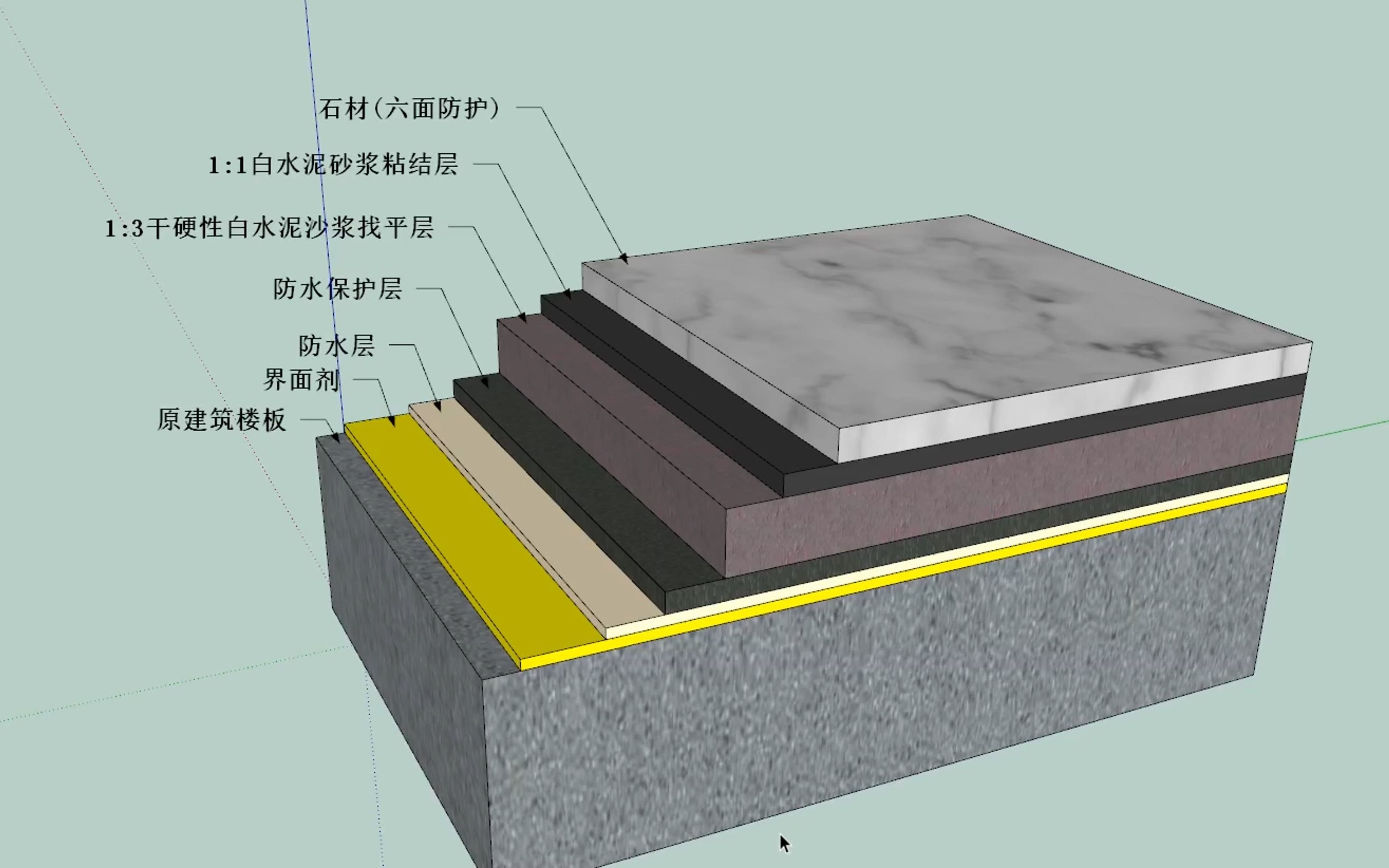 石材粘贴的施工工艺图片