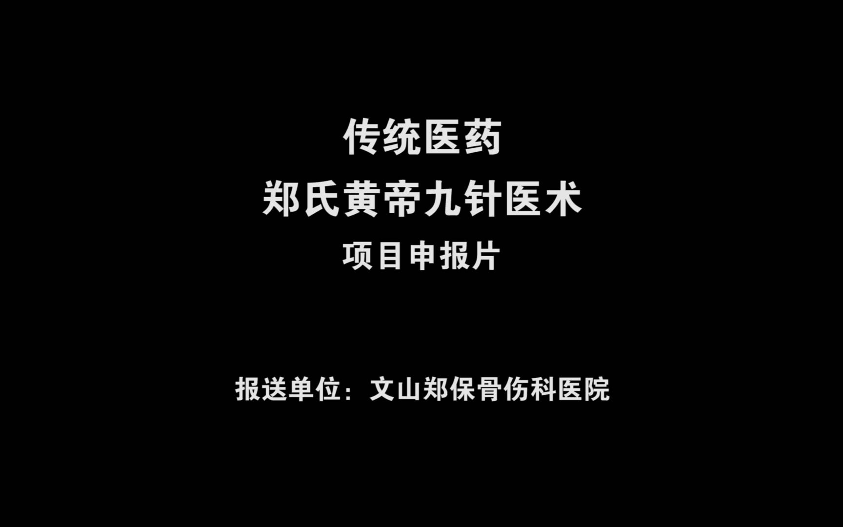 传统医药郑氏黄帝九针医术项目申报片.mp4哔哩哔哩bilibili