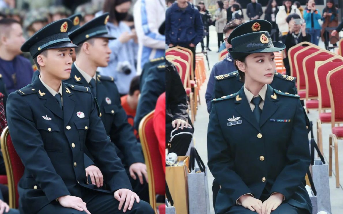 李易峰平头现身号手就位发布会一身军装好a张馨予帅气