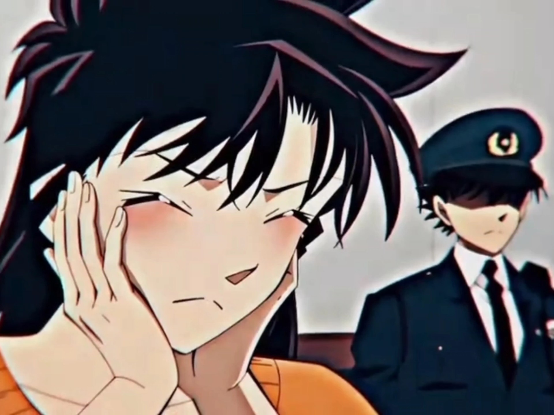 与柯南的首次相遇让青子想起了小时候的快斗