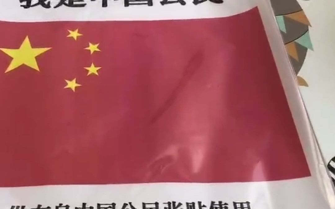 乌克兰中国留学生, 打印国旗随身携带哔哩哔哩bilibili