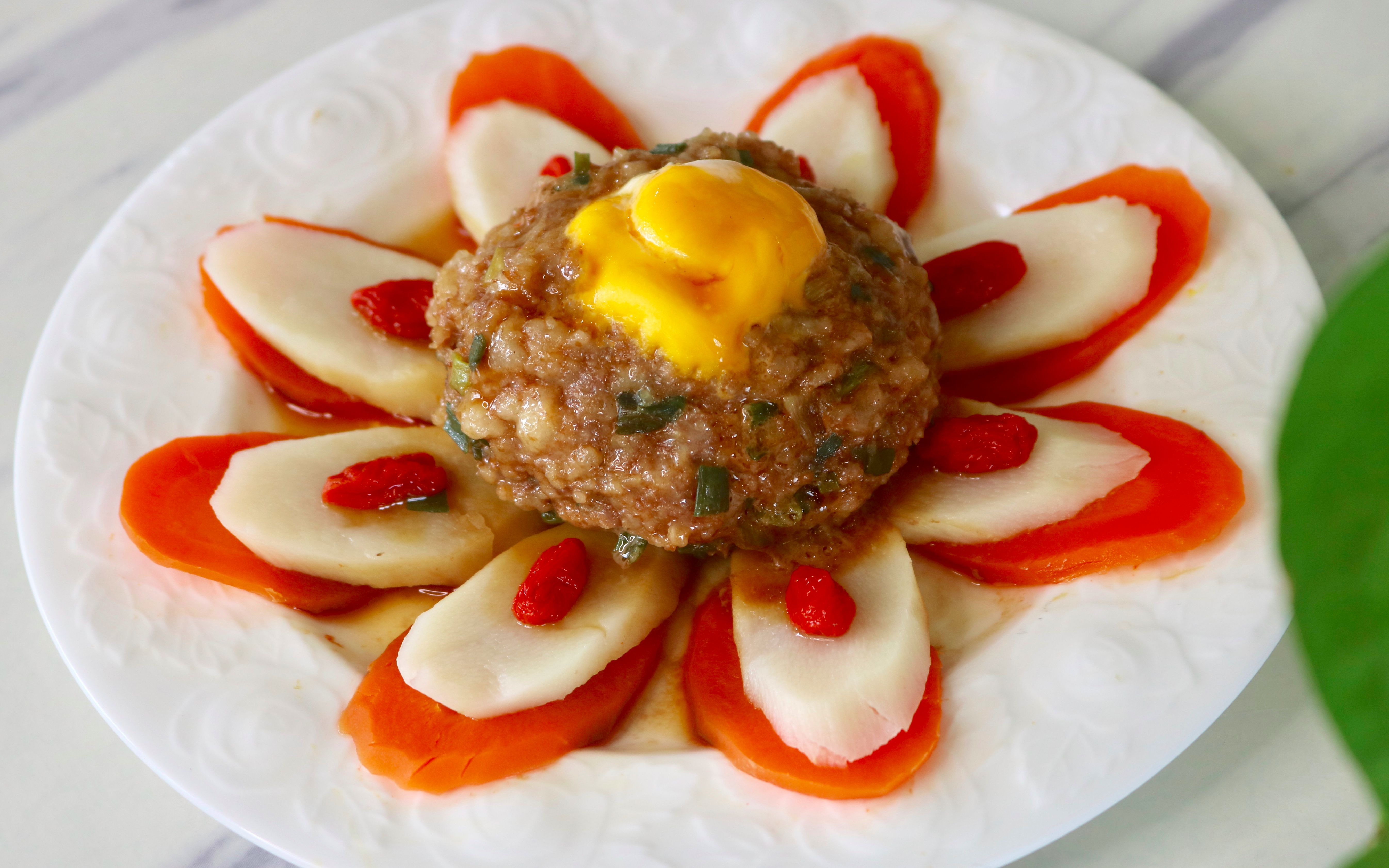 年夜饭压轴吉祥菜,"花开富贵",蒸一蒸就好,简单营养寓意又好